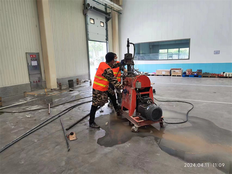 杨陵厂房地面下沉塌陷注浆加固施工